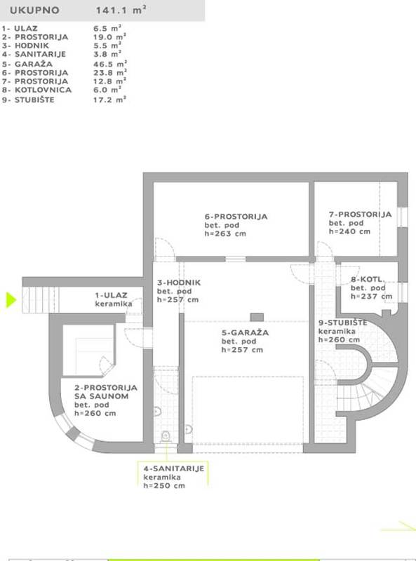 Vince, Šestine, 671m²