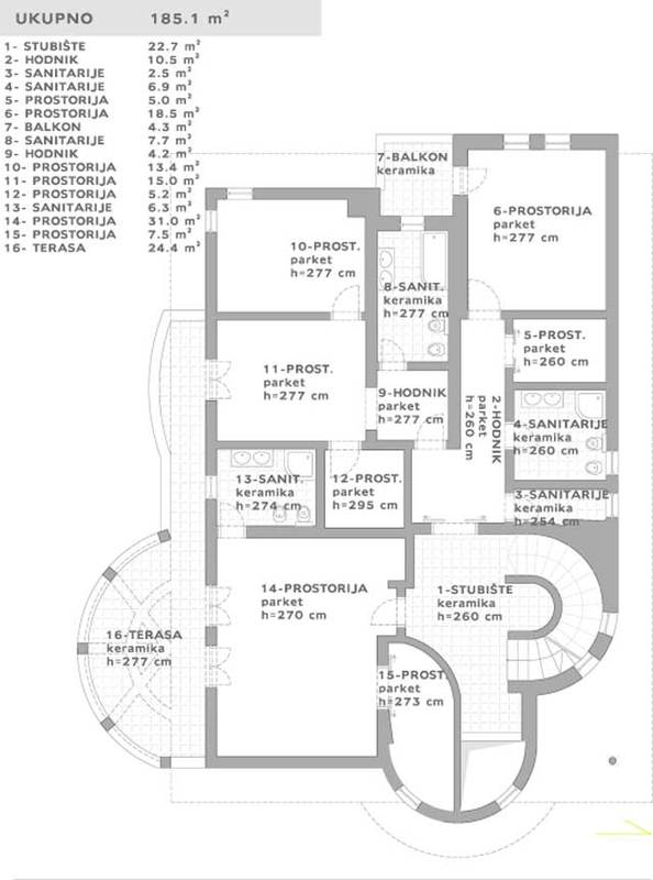 Vince, Šestine, 671m²