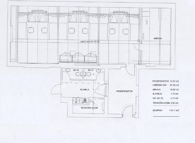 Trg bana Jelačićca, Center, 110m²