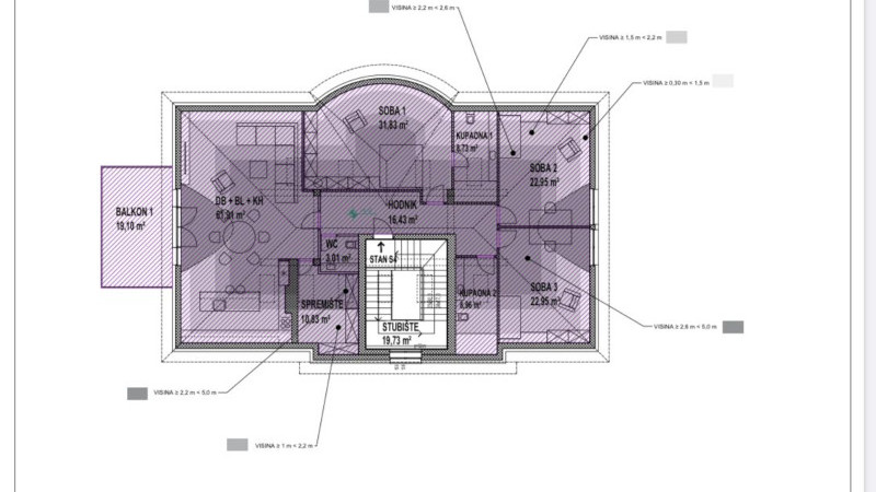 Vladimira Nazora, Tuškanac, 188m²