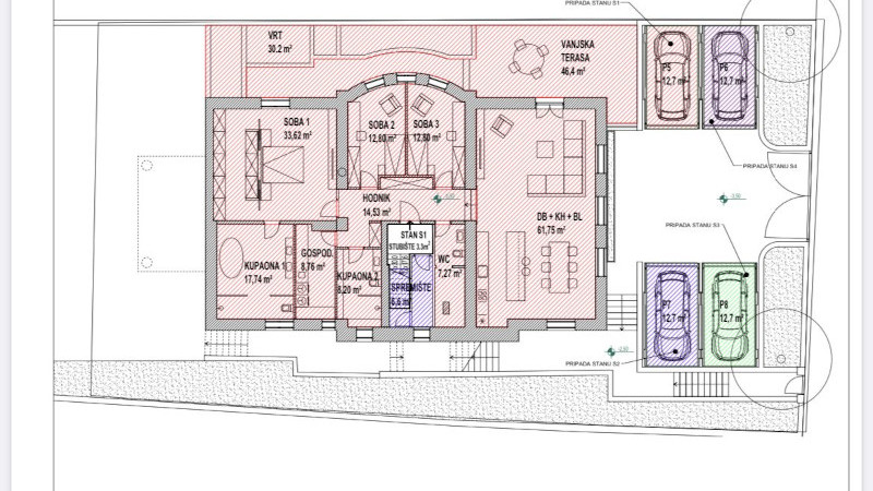 Vladimira Nazora, Tuškanac, 177m²